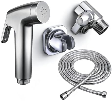 Dog Shower Attachment Kit, 8FT Hose & Handheld Dog Sprayer, No-Drill Holder by REV+REEGE