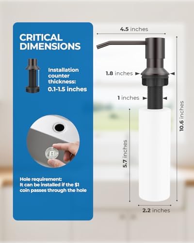 WEWE Kitchen Faucet with Soap Dispenser Set, Pull-Down, Matte Gray - Image 6