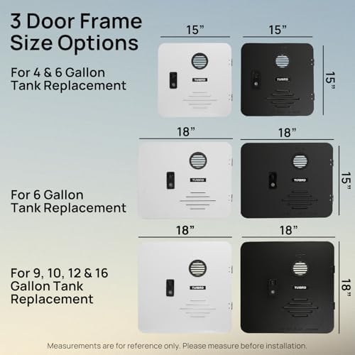 TURBRO 18 x 18 in RV Water Heater Door Kit, for 9/10/12/16-Gal - Image 2