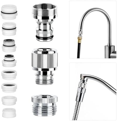 Sink Faucet Quick Connector with Aerator, Faucet to Garden Hose Adapter by Unknown