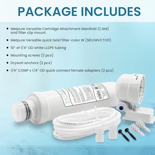 Metpure Inline Water Filter Kit for Coffee Maker and Ice Maker, 1/4" - Image 3