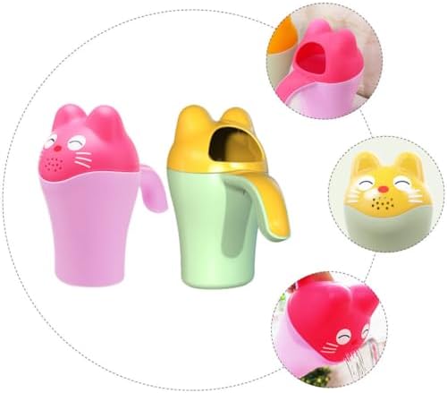 2Pcs Baby Bath Rinser Cup with Ergonomic Handle Shampoo Washing - Image 3