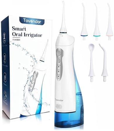 TOVENDOR Electric Water Flosser, Cordless Dental Oral Irrigator for Teeth by Tovendor