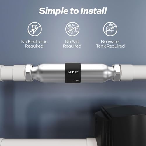 ALTHY WS200 Whole House Water Descaler System, Prevent Scale Buildup & Rust Corrosion, Alternative Traditional Water Softener, Salt Free, Electronic-Free - Image 4