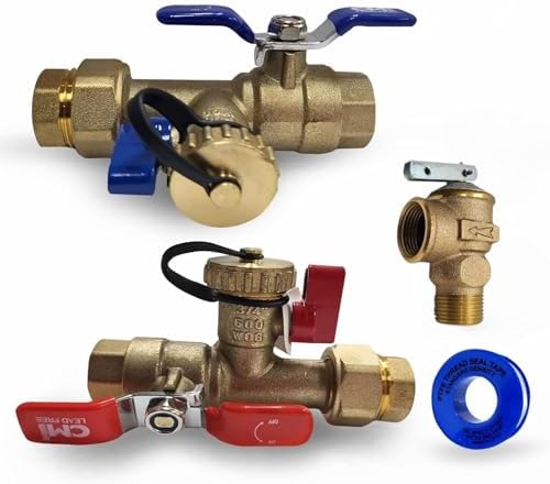 CMI Tankless Water Heater Installation Valve Kit 3/4" T-Handle by CMIINC