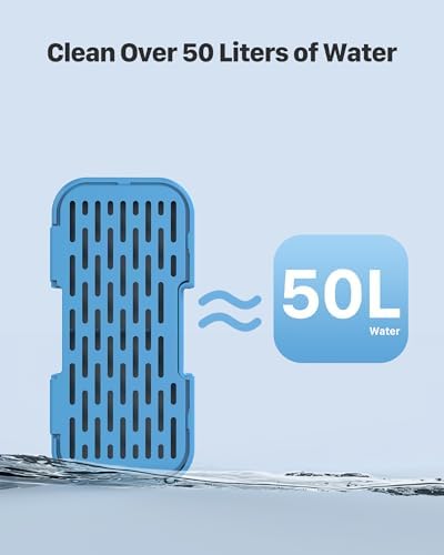 AOOGITF Official Cat Fountain Filters, 12 Pack (6 Filters + 6 Sponges) - Activated Carbon, Ultra-fine Fiber - Image 4