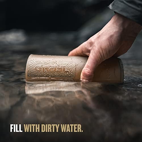 GRAYL GeoPress 24 oz Water Purifier & Water Filter Bottle, Coyote Brown - Image 5