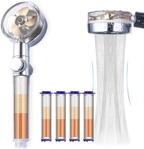 CWPW High Pressure Handheld Showerhead with filters,Vortex hydro jet Turbo by ANTOWER
