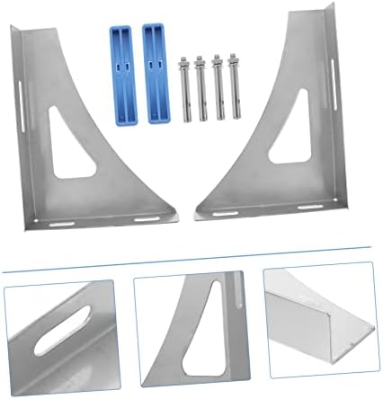 Stainless Steel Water Heater Wall Bracket Pair, Hollow Support - Image 2