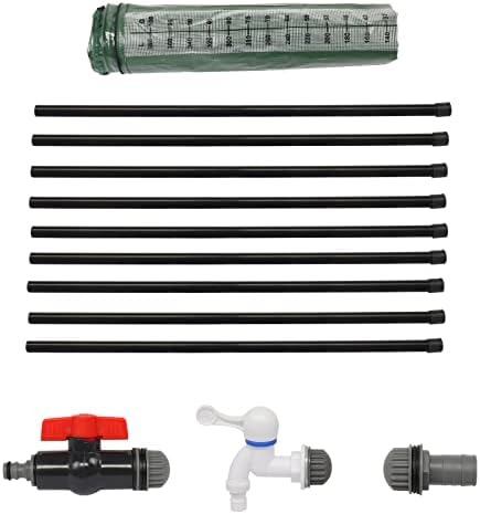 100 Gallon Collapsible Rain Barrel, Rain Catcher Barrel, Portable Rainwater Collection System with Volume Scale Mark, Two Spigots and Overflow Kit, Rain Water Barrel Collector for Garden, Green - Image 6