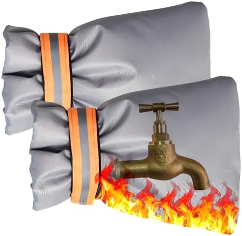 Outdoor Winter Faucet Hose Bib Wall Taps Outside Covers, Gray, 2pcs by KELEFET