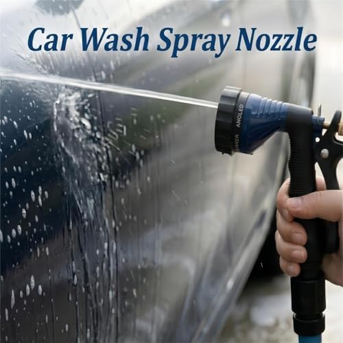 GREEN MOUNT Water Hose Nozzle Spray Nozzle, Metal Garden Hose Nozzle with Adjustable Spray Patterns - Image 2
