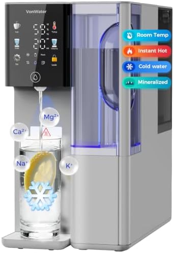 C5ALK-GY Mineral Countertop Reverse Osmosis Water Filter Hot&Cold by VonWater