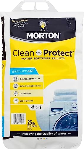 Morton Salt 1499 Clean Protect Water Softener Salt Pellets, 25 lb by MortonSalt