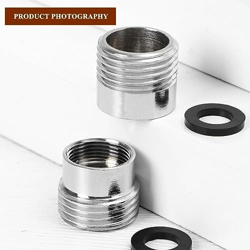 16 pcs Faucet Adapter Kit, CNYMANY Kitchen Aerator Adapter Set Male Female M22 Sink Faucet Adapter Connecting Garden Hose Water Filter Standard Hose via Diverter - Image 6