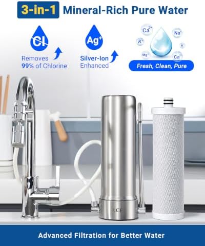 LCF Upgrade 6-Stage Stainless Steel Water Filter for Sink Faucet, 2 Filters - Image 5