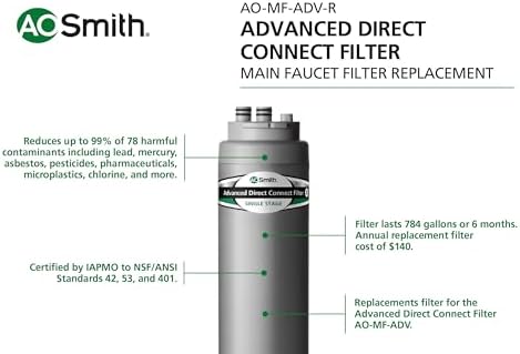 A. O. Smith AO-MF-ADV-R Replacement Filter | Advanced Direct Connect - Image 3