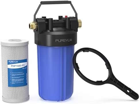 PHB10 RV Water Filter System, 0.2 Micron 2-in-1 Inline Water Filter by Purevua