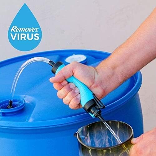 Sagan Life 55 Gallon Drum Water Filter Pump, AquaDrum Water Purification System, Emergency Water Barrel Filtration System, Long Term Water Storage, Emergency Drinking Water, Filters Up to 250 Gal - Image 4