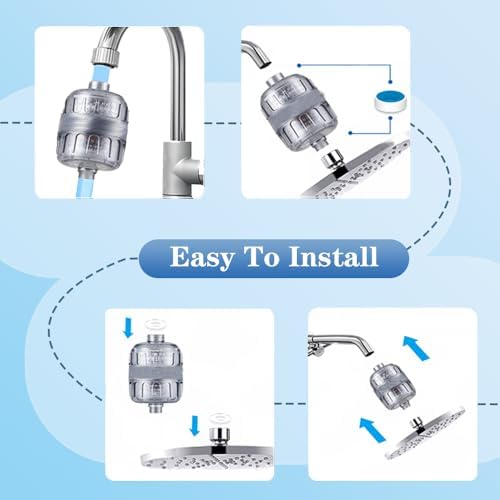 Shower Filter Cartridge，12-Layer Multifunctional High-Efficiency Water， 99% Removal for Hard Water, Chlorine, Dirt, odor and more - Image 7