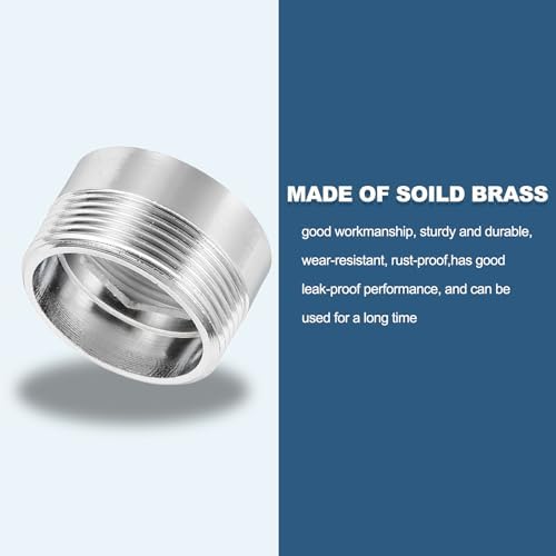 uxcell Faucet Aerator Adapter, M20 Female to M22 Male with Washer, 13mm Length - Image 4