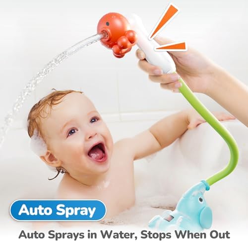 G-WACK Baby Bath Toys Shower Head Sprayer with Baby Stuff Water Themometer - Image 3