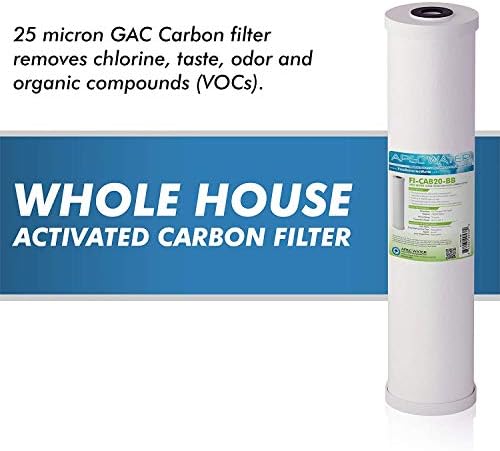 APEC Water FI-CAB20-BB Whole House GAC Carbon Filter, 20 Inch - Image 4