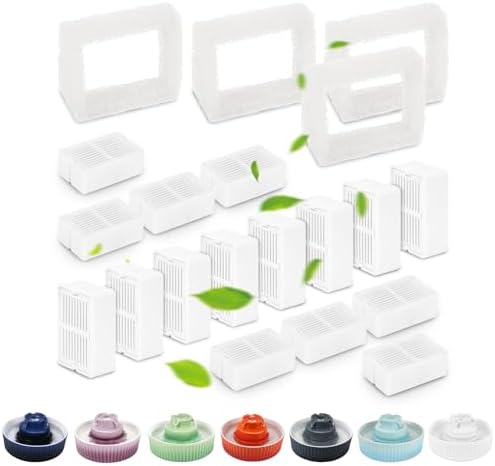 Lawfery 16 Pack Ceramic Cat Water Fountain Filters Replacement by Lawfery