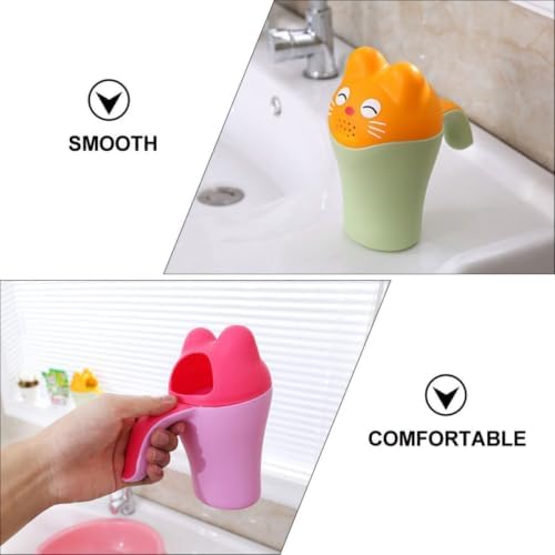 2Pcs Baby Shampoo Rinse Cup with Handle, Boy Girl Bath Hair Wash Rinser - Image 6