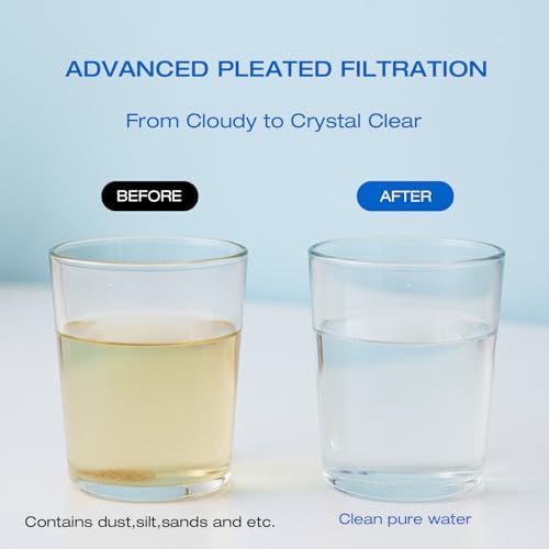 H&G Lifestyles 20 x 4.5 20 Micro Whole House Pleated Sediment Water Filter - Image 3