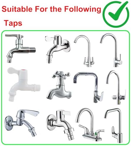 13.12ft/4m Sink Spray Rubber Hose,Sink Hose Attachment for Faucet - Image 2