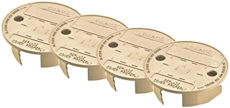 Underhill Sprinkler Valve Round Box Lid, VersaLid 6 Inch to 7 Inch Universal Cover for Automatic Irrigation System, Green, VL-6-4, 4 Pack by Underhill