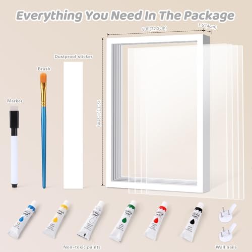 Family Handprint Kit for 4, Hand Print Keepsake Frame DIY Craft Gift - Image 7