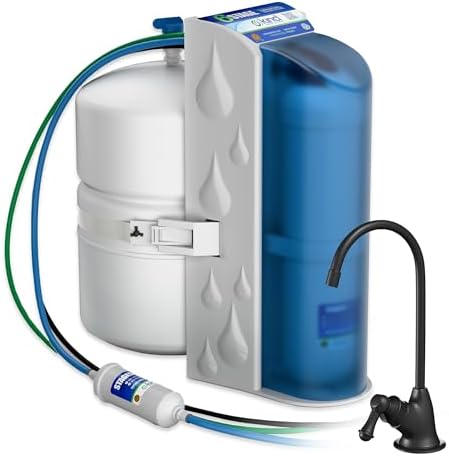 Kind Water 6-Stage Reverse Osmosis Drinking Water System with Chrome Faucet (Oil Rubbed Bronze) by KindWater