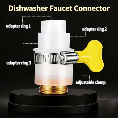 3 Pcs Faucet to Hose Adapter, Universal Faucet Adapter, Fine Thread Sink Hose Attachment for Faucet for Kitchen Sink Garden Hose and Multi-Water Filters - Image 3