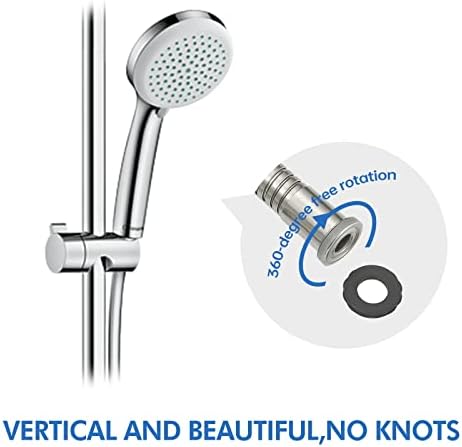 RUMOSE 118 inches Extra Long Shower Hose, Nickel - Image 3