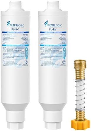 Filterlogic RV Inline Water Filter, Garden Hose & Camper Water Filter by Filterlogic