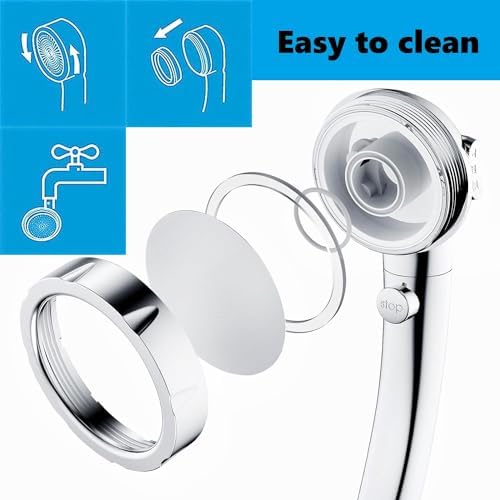 3-Setting Detachable Shower Head, Chrome Finish - Image 5