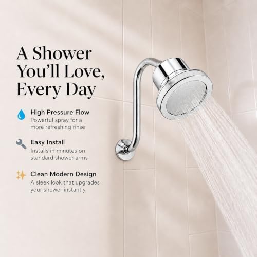 Fiona James 25-Stage Filtered Shower Head for Hard Water, Chrome - Image 2