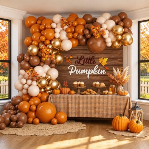 Fall Balloon Arch Kit for Autumn Thanksgiving Party Decorations Brown by Unknown