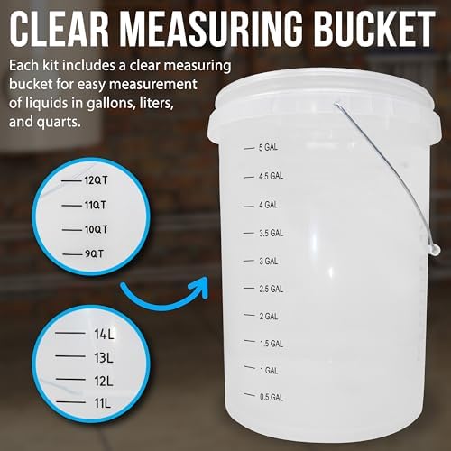 DrainX Tankless Water Heater Flush Kit Includes 4 Quarts of Eco Friendly and Powerful Liquid Descaling Solution for 4 Uses, 5 Gallon Bucket and 1/6HP Extra Strength Pump - Image 7