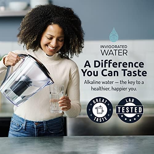 Invigorated Water High pH Alkaline Water Filter Pitcher, 15-Cup, White - Image 4