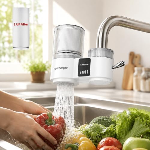 Vortopt T9-UF Faucet Water Filter for Kitchen Sink, with Smart Display by Vortopt