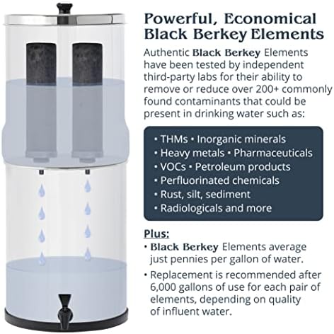 Imperial Berkey 4.5 Gal Gravity Water Filter with BB9-2 Filters & Spigot - Image 3