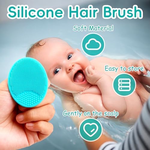 Baby Grooming Kit, Infant Safety Care Set with Hair Brush Comb Nail Clipper Nasal Aspirator,Baby Essentials Kit for Newborn Girls Boys - Image 5