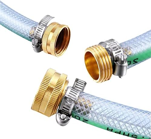 Hooshing 5/8" Garden Hose Repair Kit, Male and Female Hose Mender Connector - Image 3