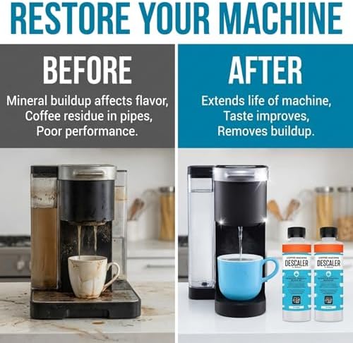 IMPRESA Coffee Machine Descaler (2 Uses Per Bottle) - Made in the USA - Universal Descaling Solution, Compatible with Nespresso, Delonghi and All Single Use Coffee and Espresso Machines - Image 5