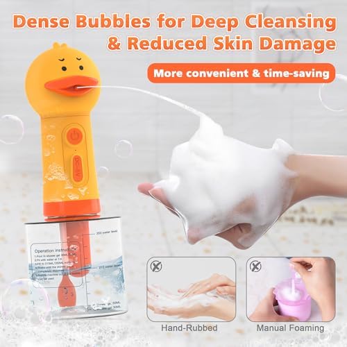 Electric Dog Soap Dispenser with Brush Dog & Cat Bathing, Shampoo Foamer - Image 4