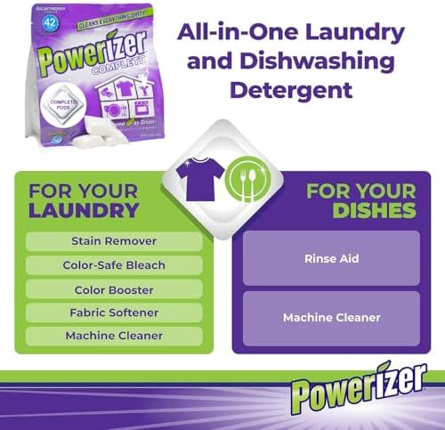 Powerizer Complete - Laundry & Dishwasher Detergent Pods - 42 Count - Image 5