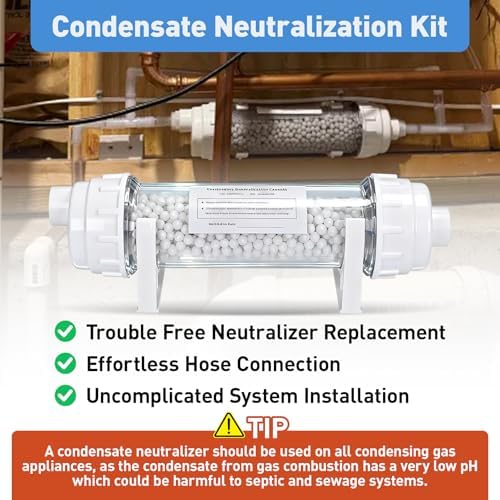 Condensate Neutralizer Kit Compatible with Rinnai, Replacement for 804000074 - Designed for Use with the Rinnai tankless Water Heater- Effective Neutralization of Acid Condensate - Image 4